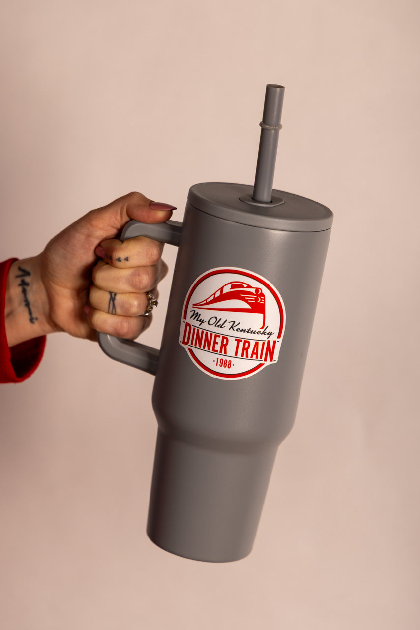 Sticker: Red & White Circle Logo