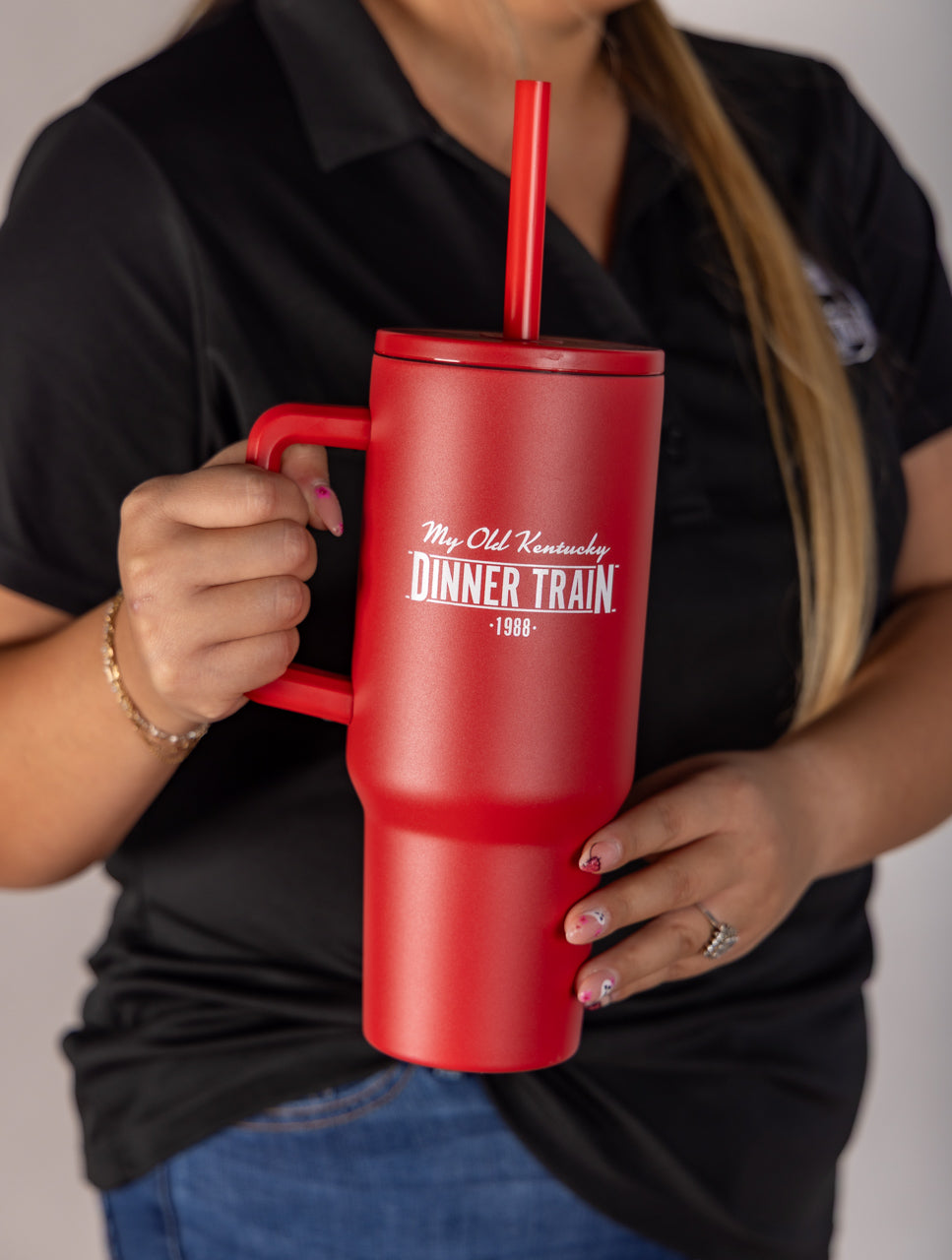 40oz Red Tumbler