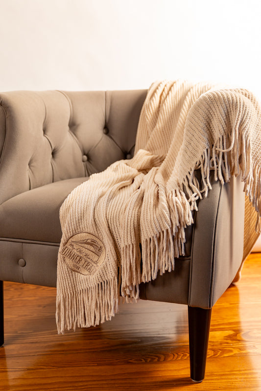 Blanket: Throw Cream Chenille