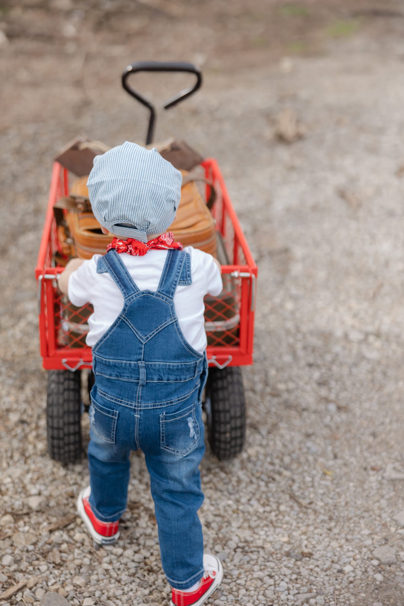 Kids Blue Engineer Hat with Patch