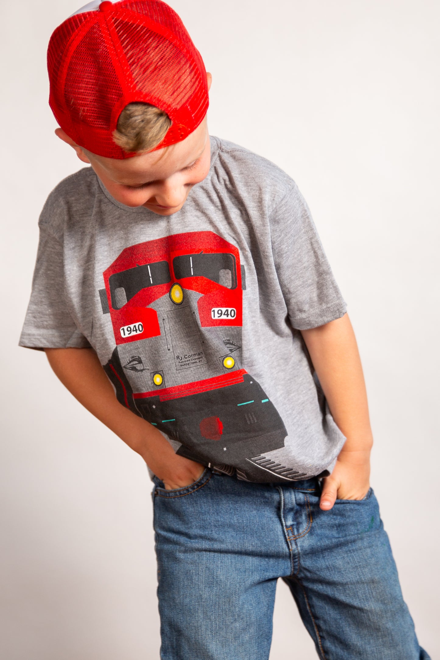 T-Shirt: Y Grey Full Color Train