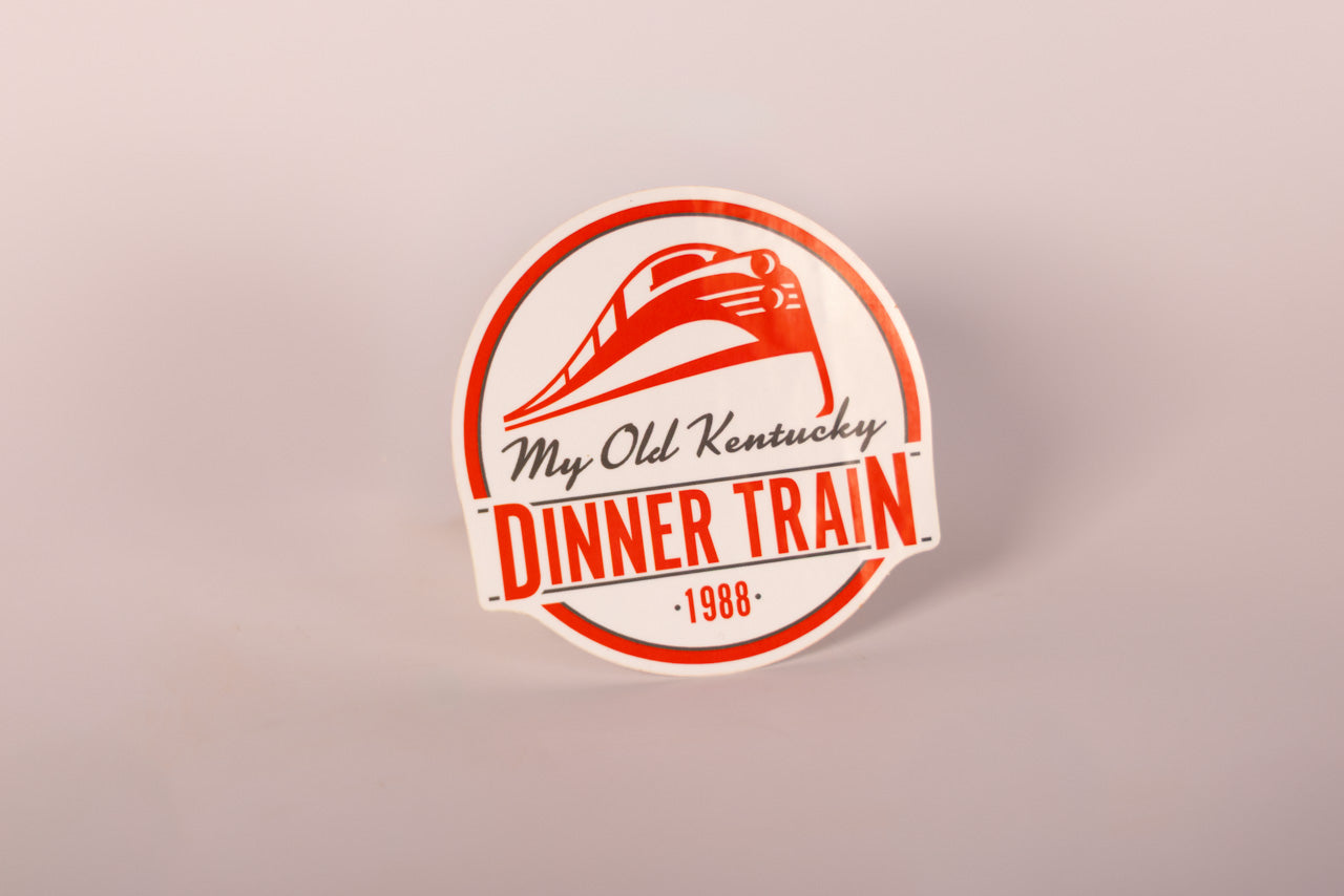 Sticker: Red & White Circle Logo