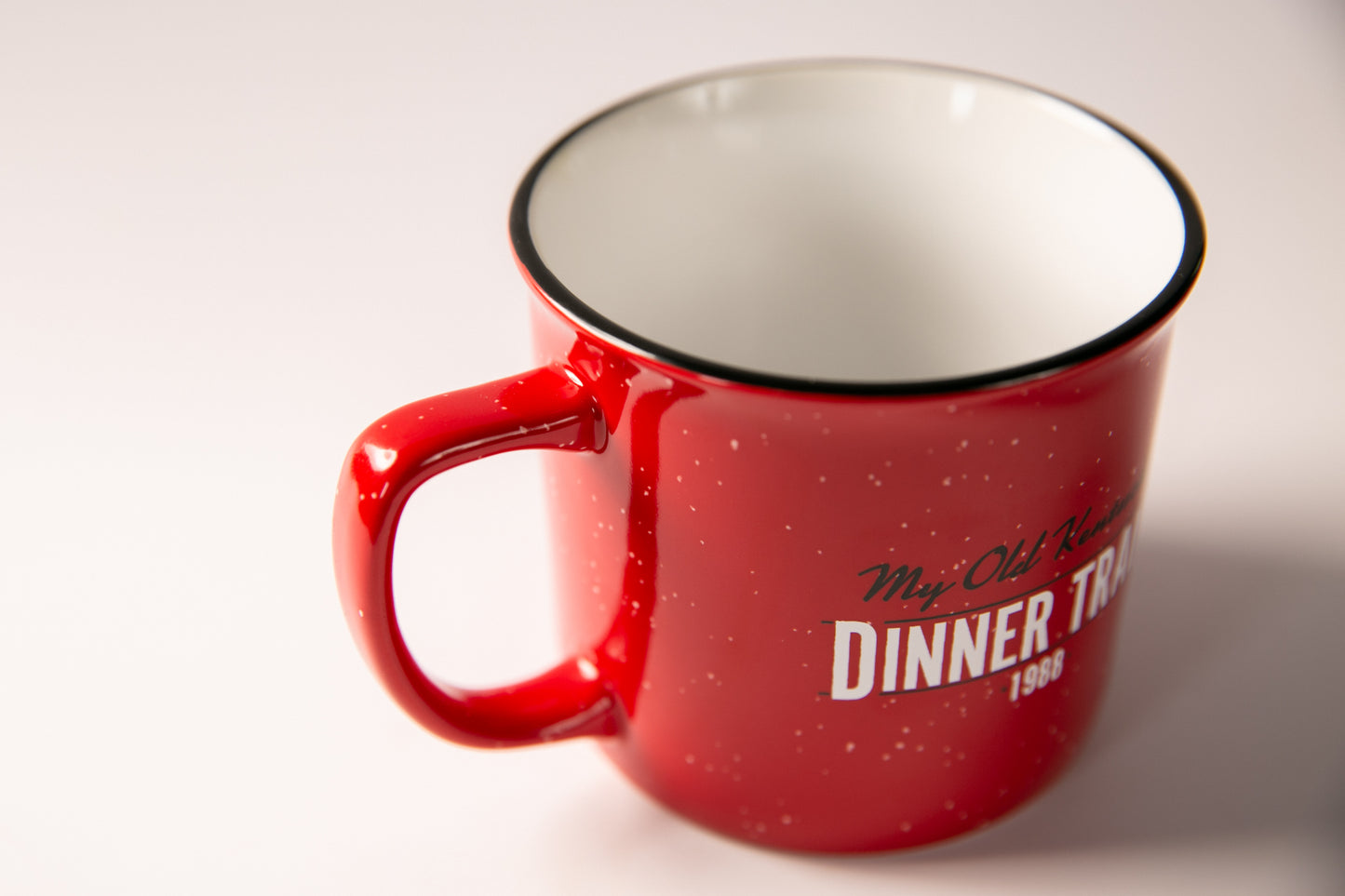 Red Speckled Camp-Style Mug