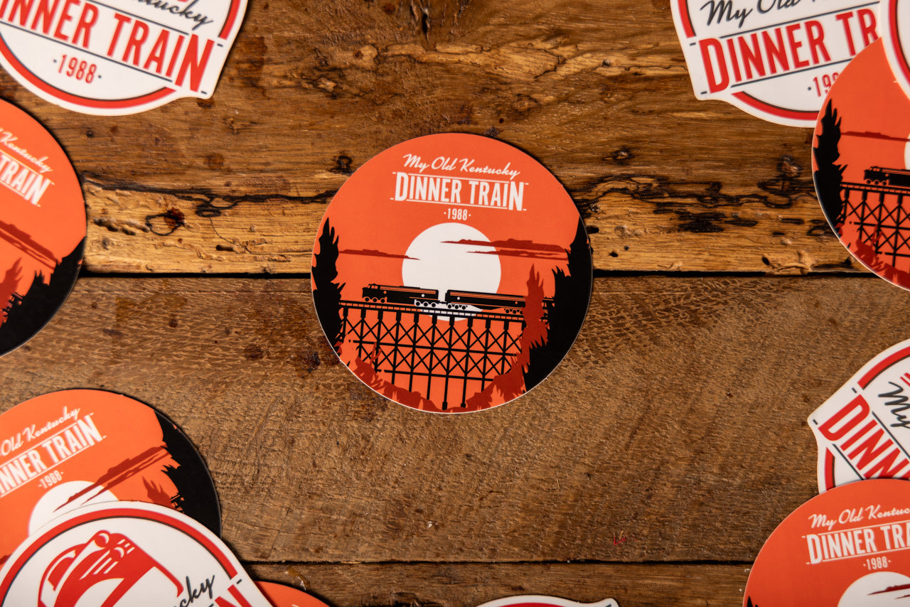 Sticker: Trestle Sunset Circle